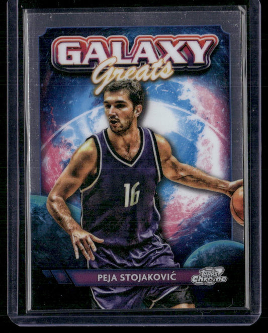 2023-24 Topps Chrome Cosmic #GG-17 Peja Stojaković Galaxy Greats