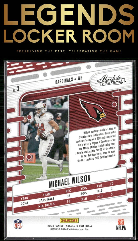 2024 Panini Absolute #3 Michael Wilson