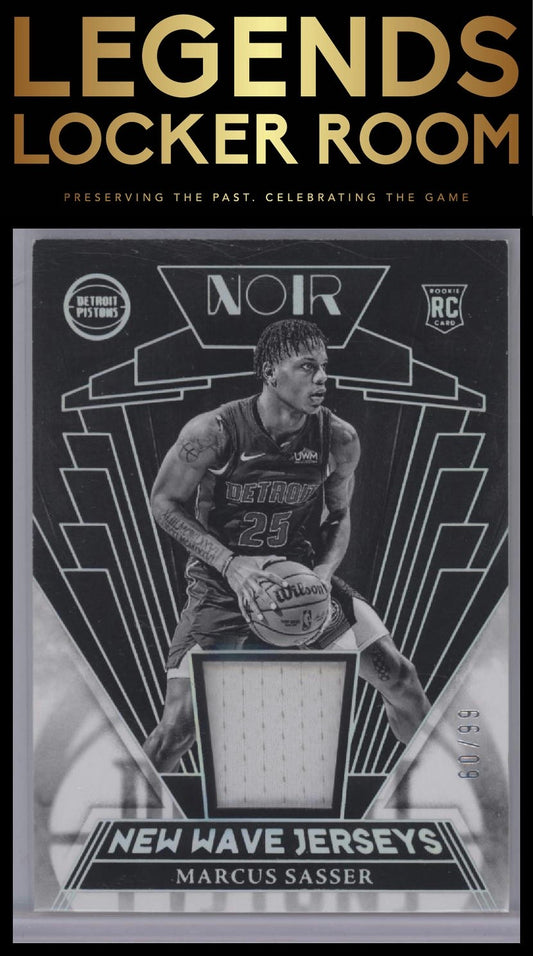 2023-24 Panini Noir #NWJ-SAS Marcus Sasser New Wave Jerseys #/99