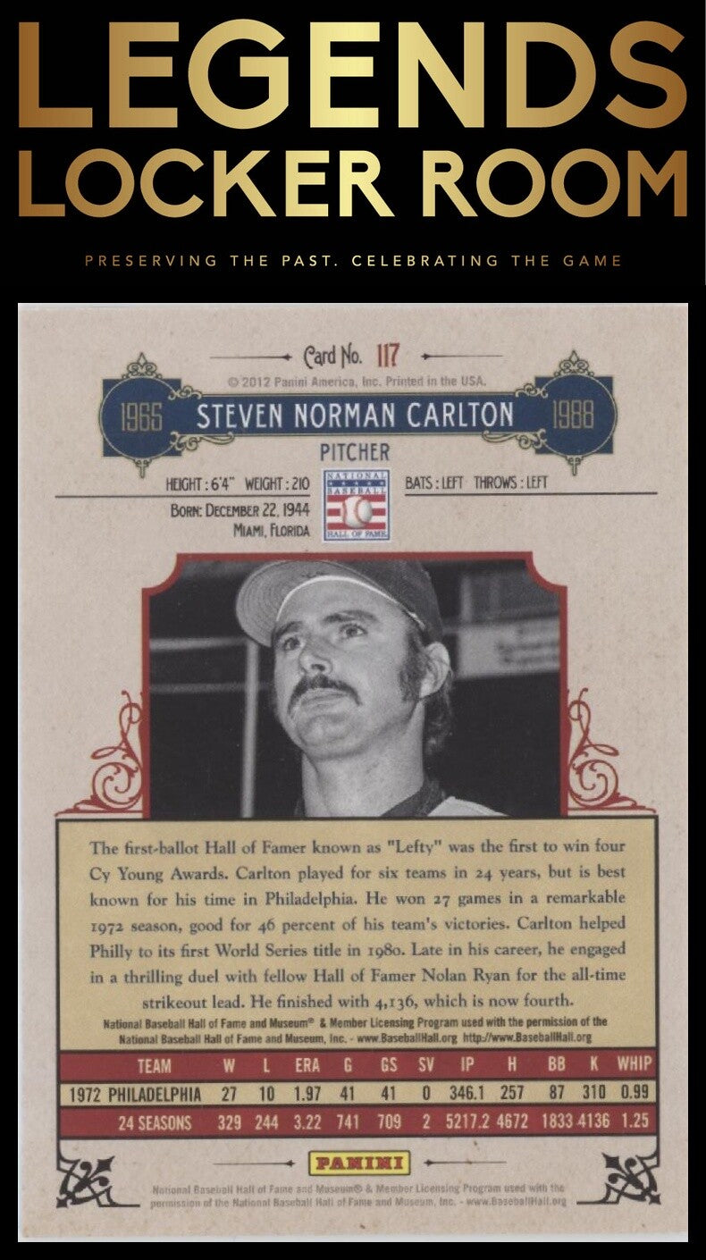 2012 Panini Cooperstown #117 Steve Carlton