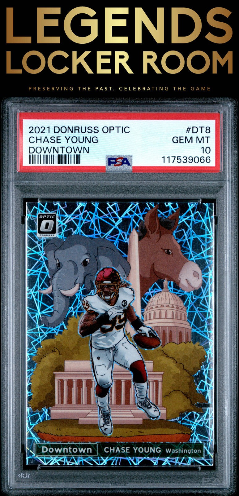 2021 Panini Donruss Optic Downtown #DT8 Chase Young Downtown PSA 10