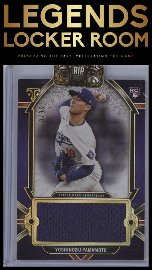 2024 Topps Triple Threads Yoshinobu Yamamoto Single Jumbo Relics #/36