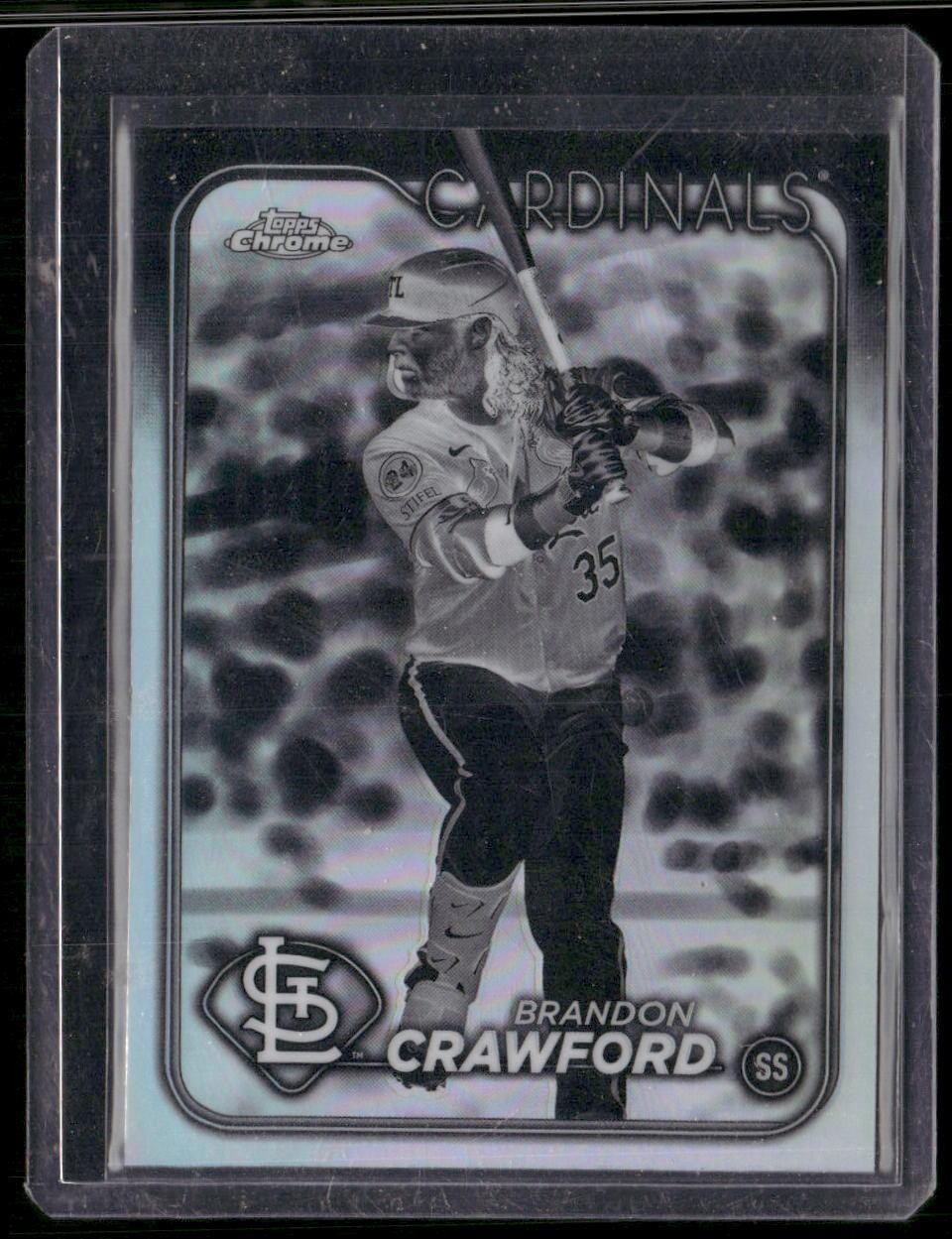 2024 Topps Chrome Update #USC171 Brandon Crawford Negative Refractors