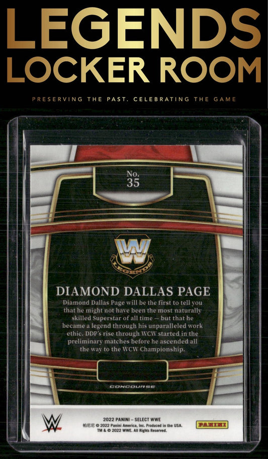 2022 Panini Select WWE #35 Diamond Dallas Page Red and Blue Prizms
