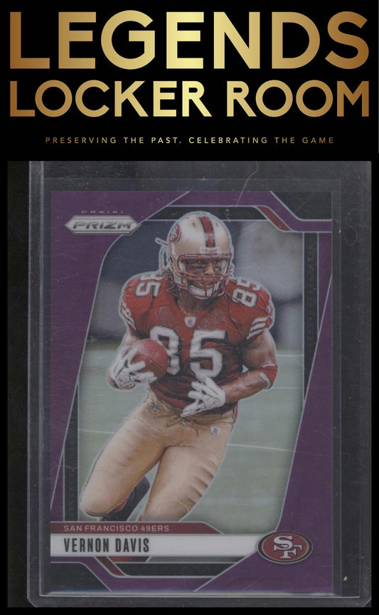 2024 Panini Prizm #258 Vernon Davis Purple #/125