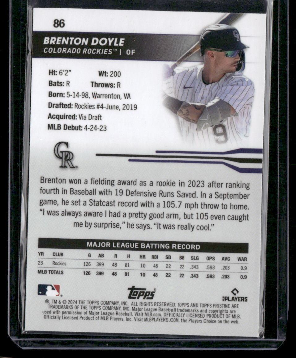 2024 Topps Pristine #86 Brenton Doyle