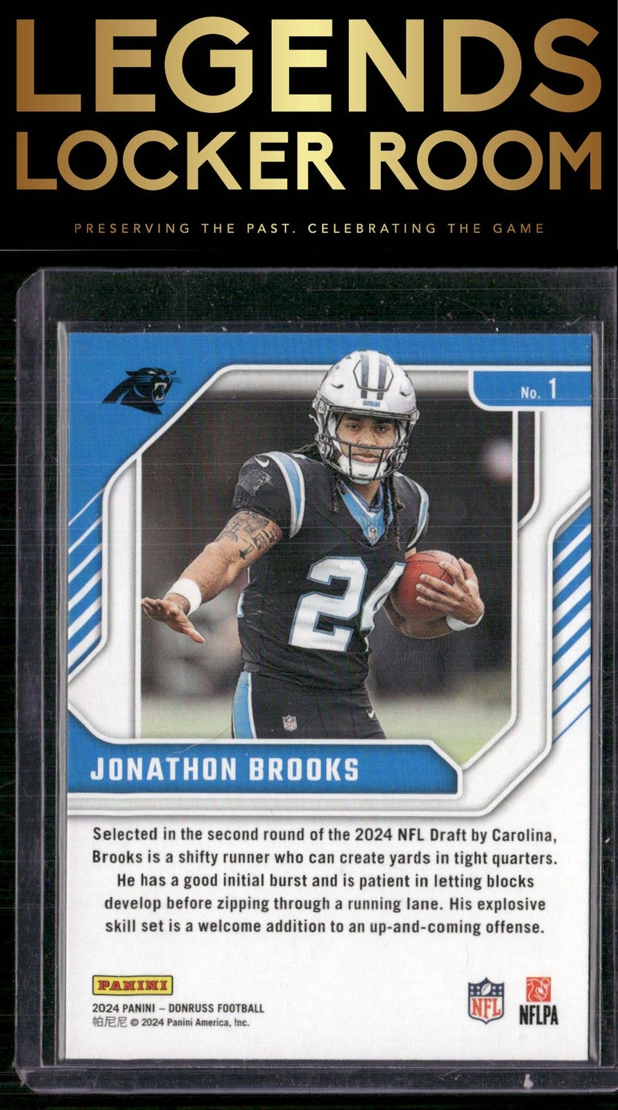 2024 Donruss #1 Jonathon Brooks The Elite Series Rookies