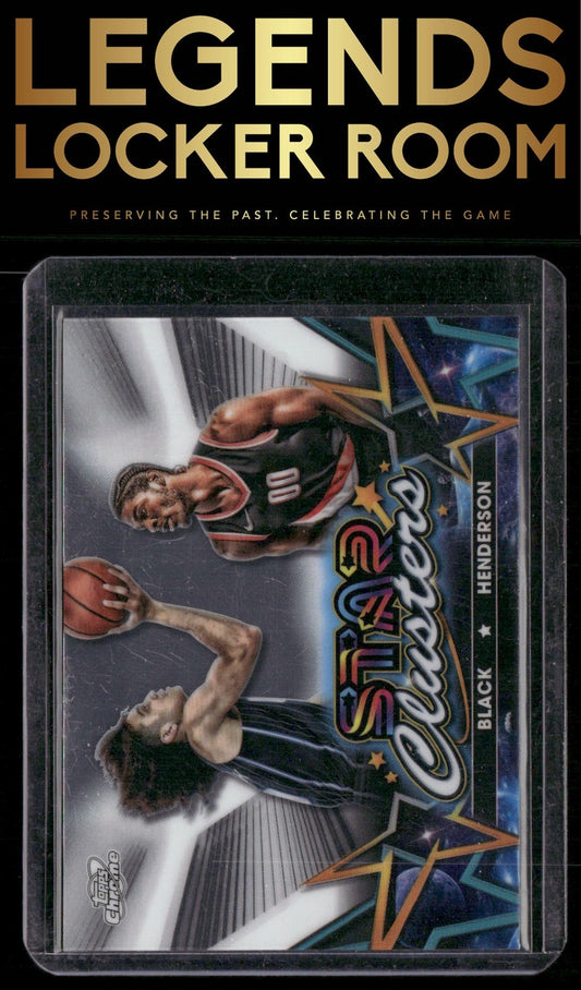 2023-24 Topps Chrome Cosmic #SC-15 Scoot Henderson / Anthony Black Star Clusters