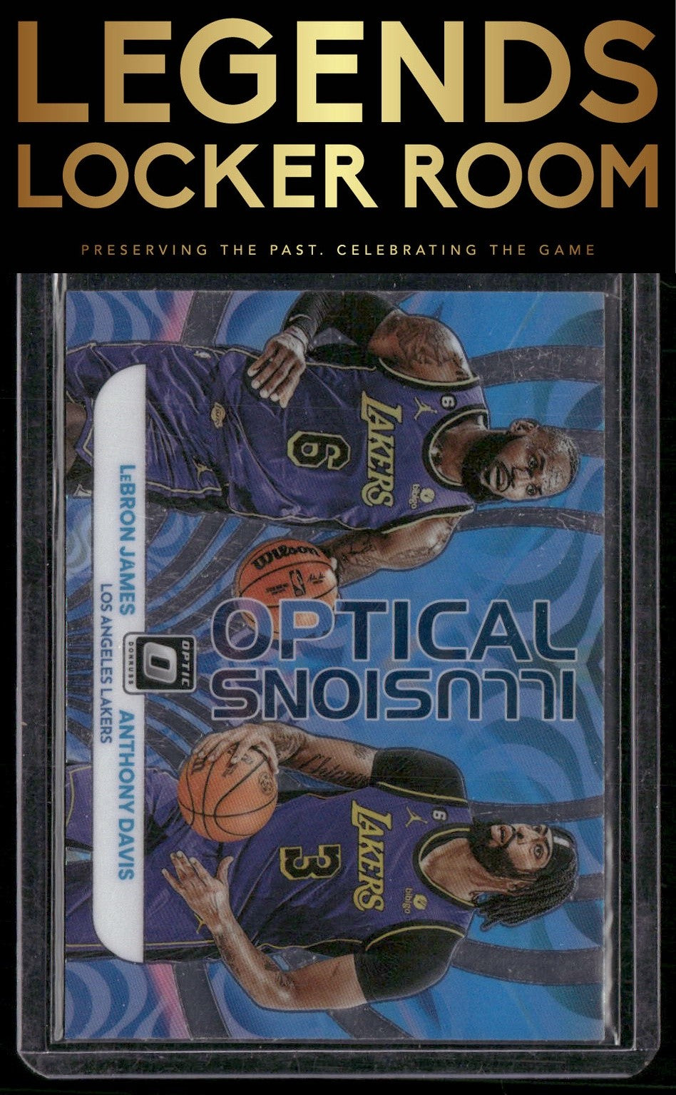 2022-23 Donruss Optic #3 LeBron James / Anthony Davis Optical Illusions