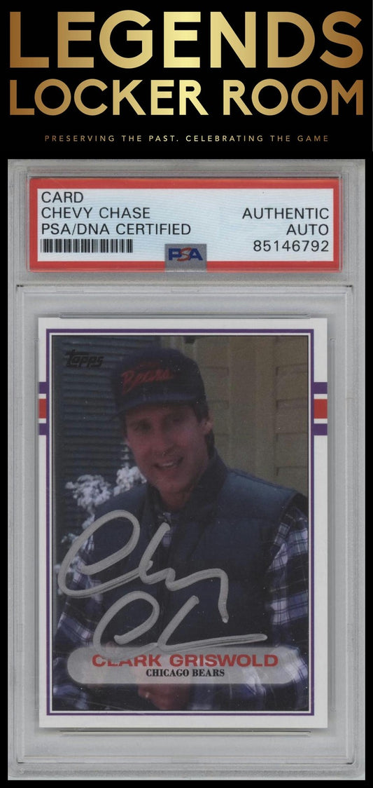 Topps #056 Chevy Chase Christmas Vacation PSA Authentic