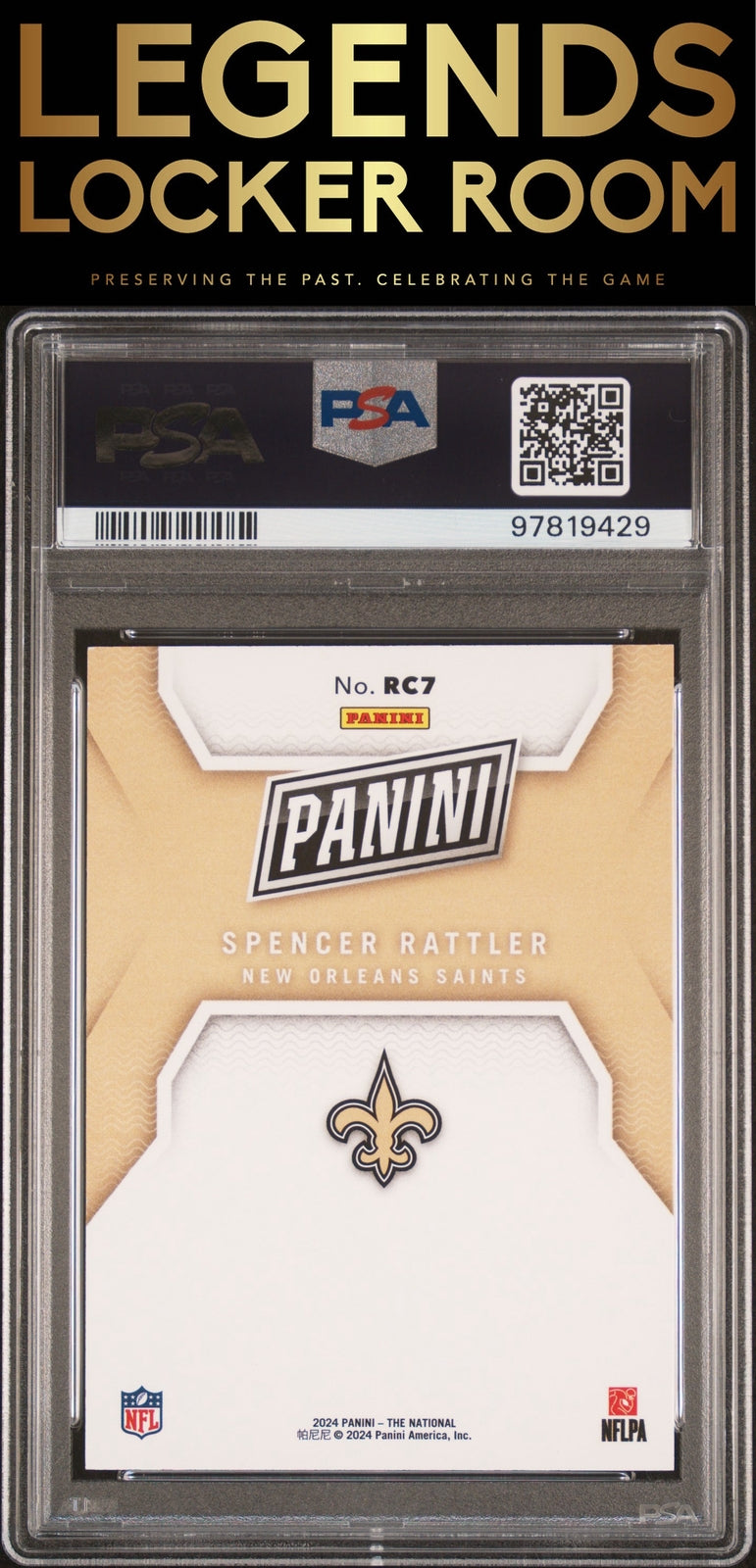 2024 Panini National Sports Convention Rookies Spencer Rattler PSA 9