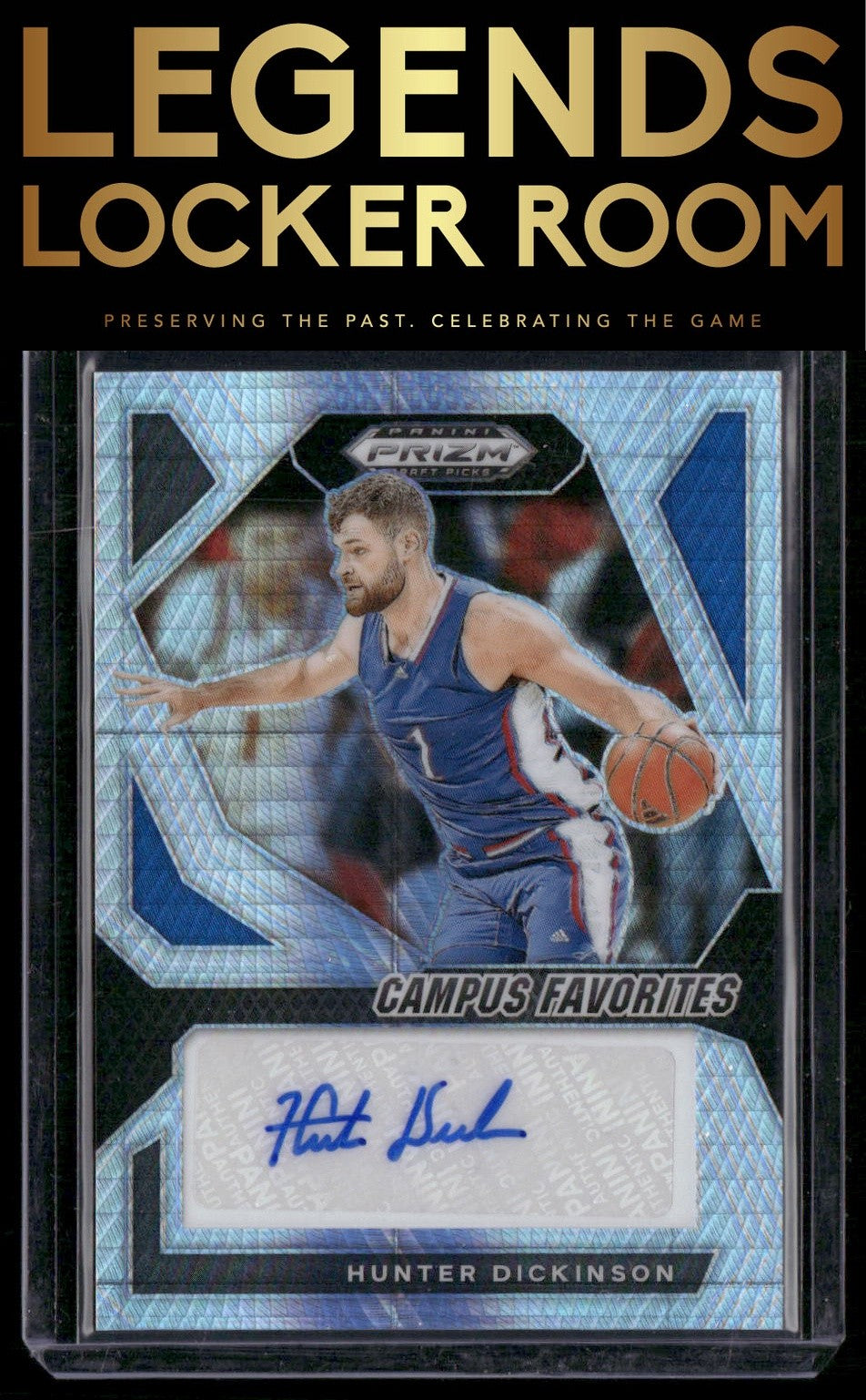 2024 Panini Prizm Draft Picks Hunter Dickinson Campus Fav Auto Prizms Hyper