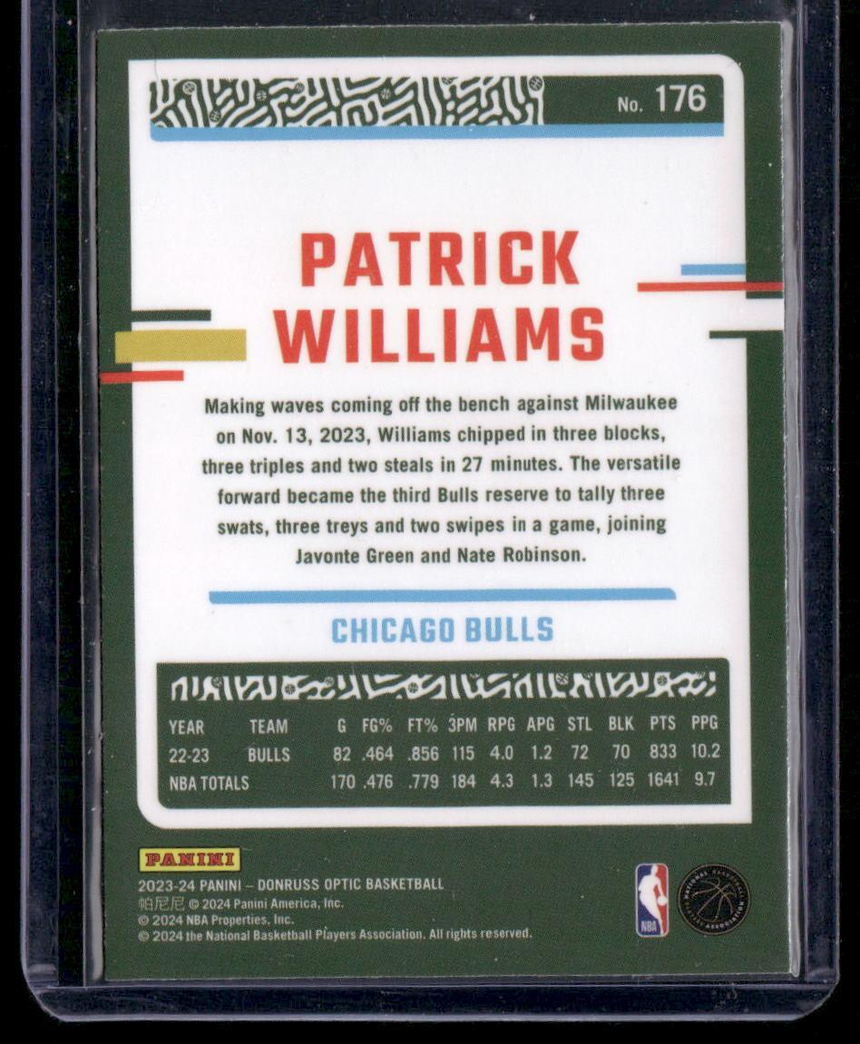 2023-24 Donruss Optic #176 Patrick Williams