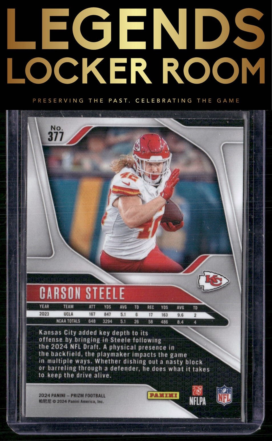 2024 Panini Prizm #377 Carson Steele