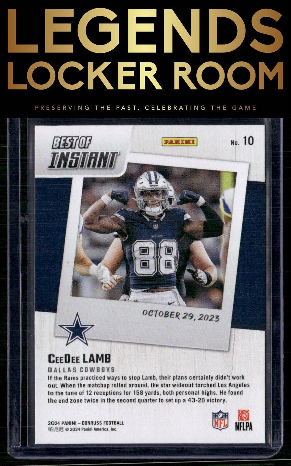 2024 Donruss #10 CeeDee Lamb Best of Panini Instant