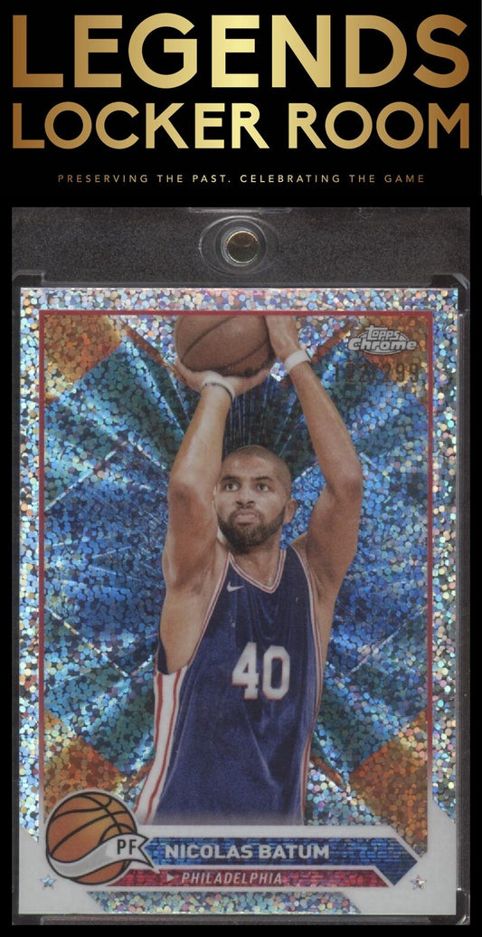2023-24 Topps Chrome #113 Nicolas Batum Speckle Refractors #/299