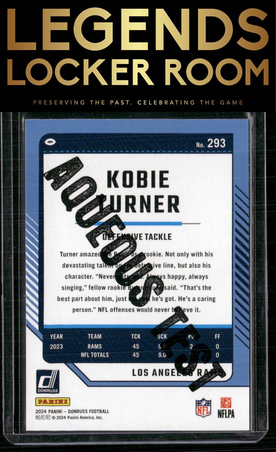 2024 Donruss #293 Kobie Turner Aqueous Test