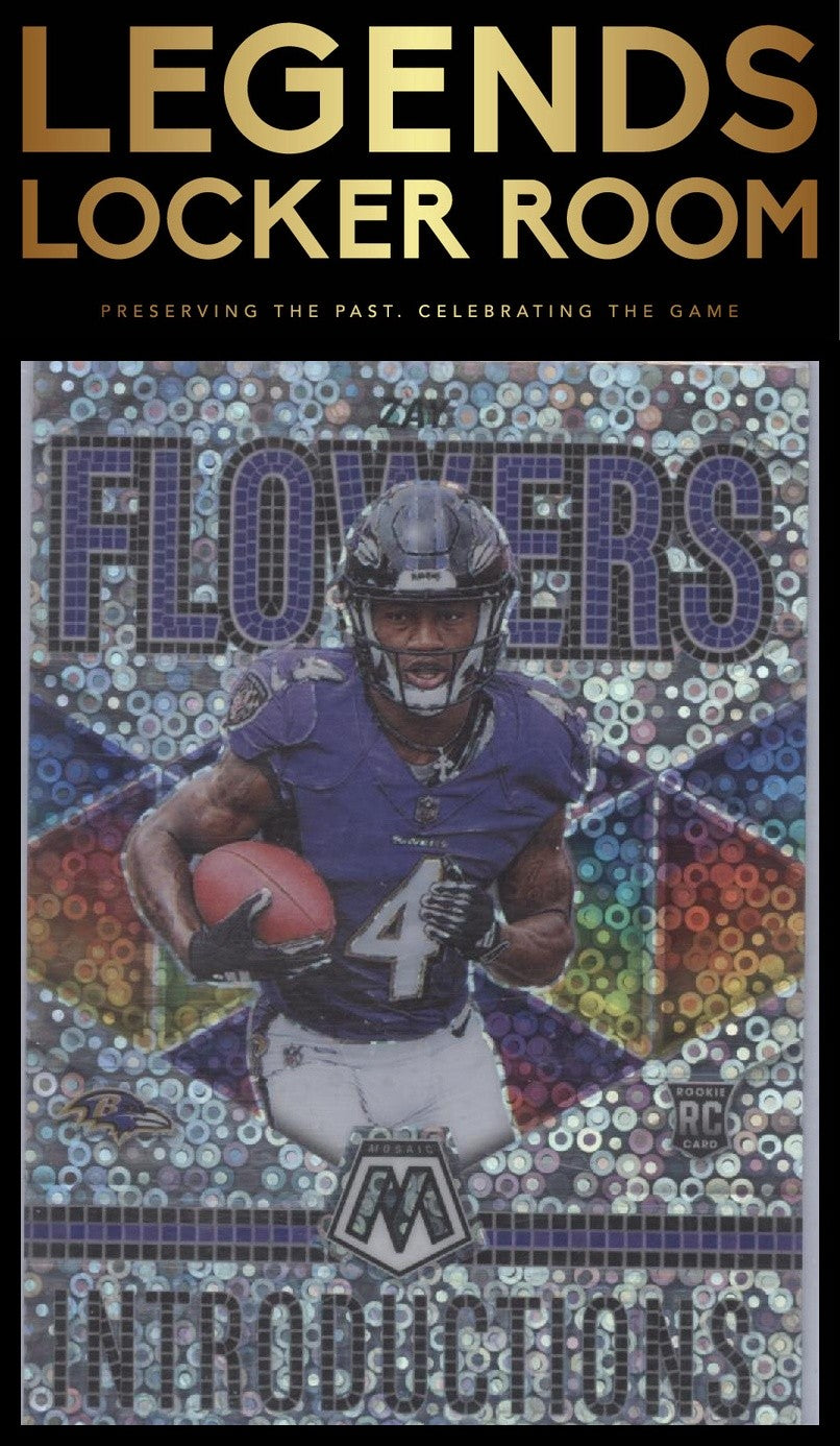 2023 Panini Mosaic #I-8 Zay Flowers Introductions No Huddle Silver