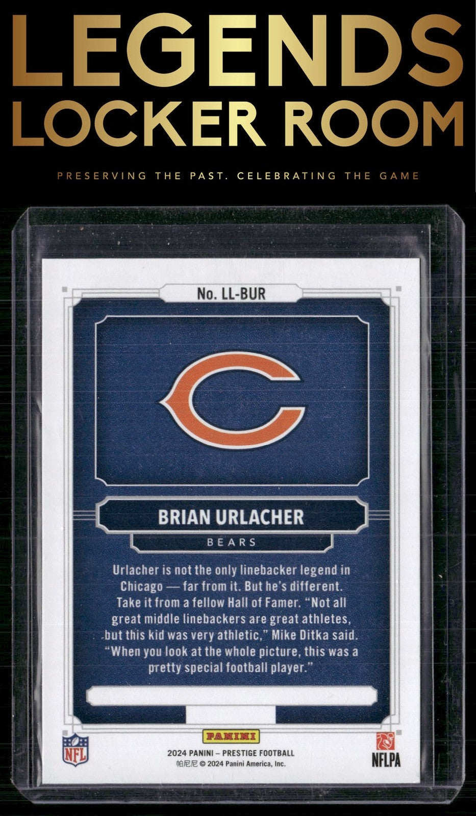 2024 Panini Prestige #LL-BUR Brian Urlacher Living Legends