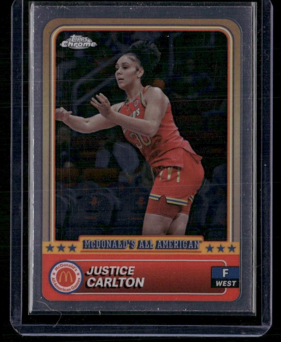 2024 Topps Chrome McDonald's All-American #15 Justice Carlton