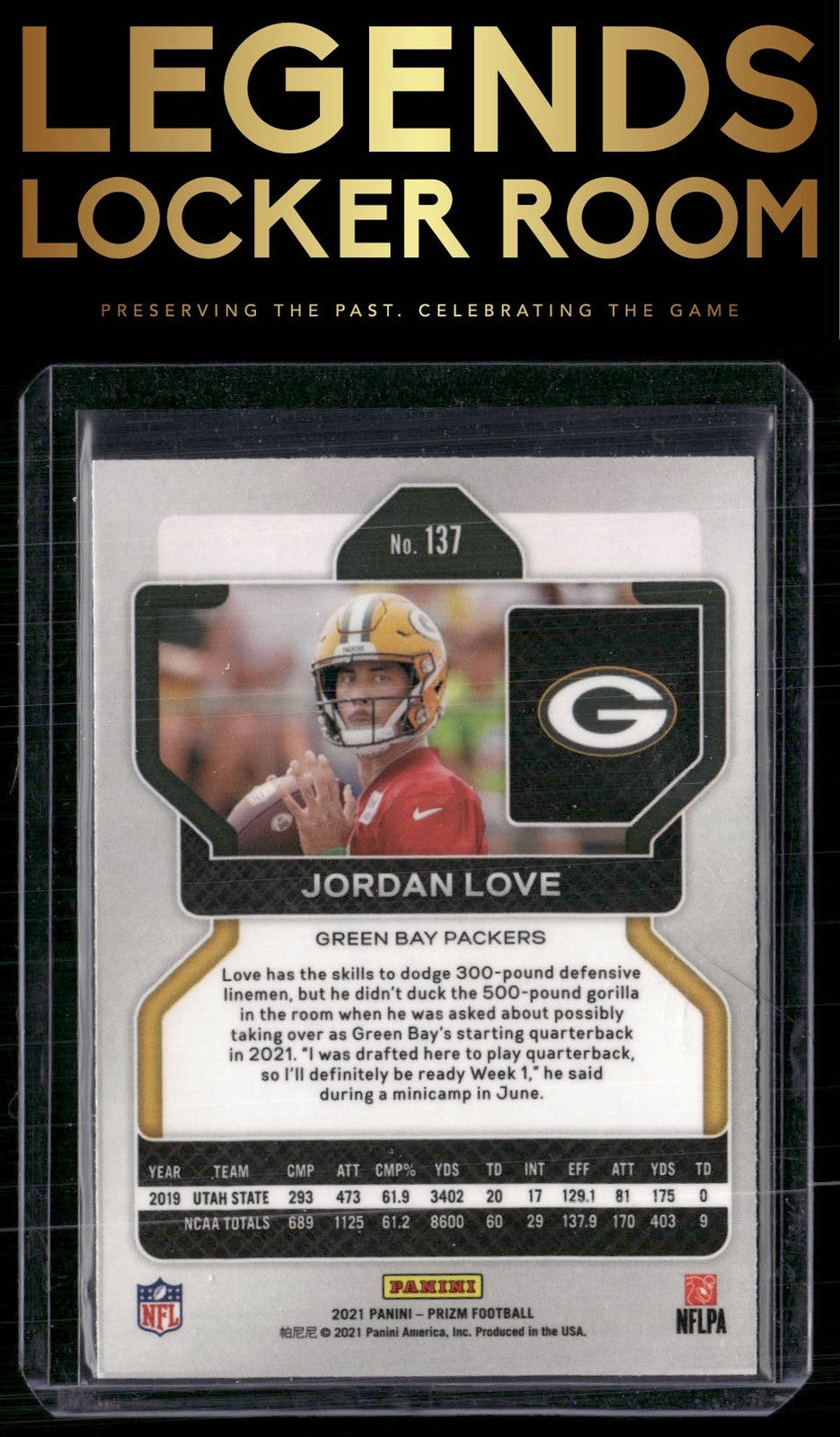 2021 Panini Prizm #137 Jordan Love
