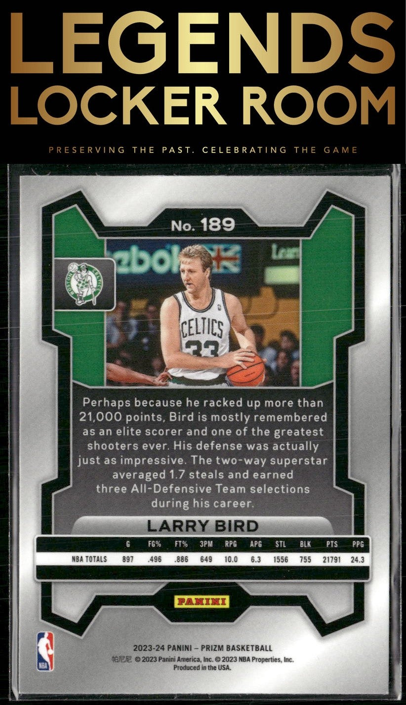 2023-24 Panini Prizm #189 Larry Bird