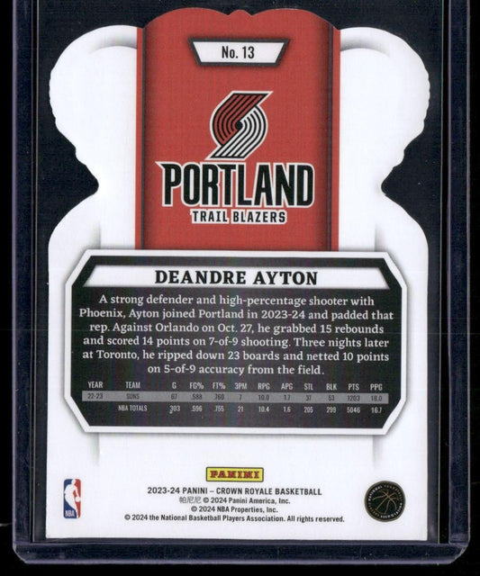 2023-24 Panini Crown Royale #13 Deandre Ayton