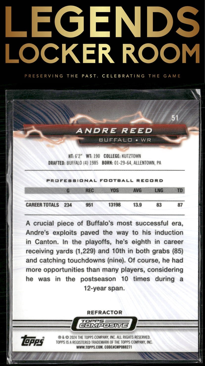 2023 Topps Composite #51 Andre Reed Resurgence Refractor