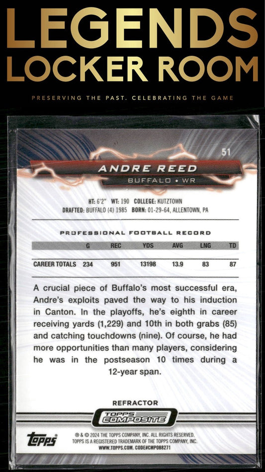 2023 Topps Composite #51 Andre Reed Resurgence Refractor