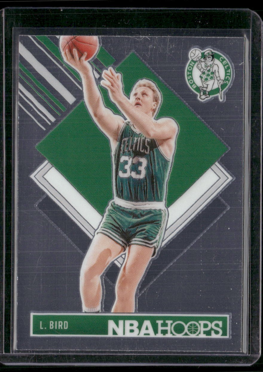 2024-25 Hoops #299 Larry Bird Premium Prizms Silver