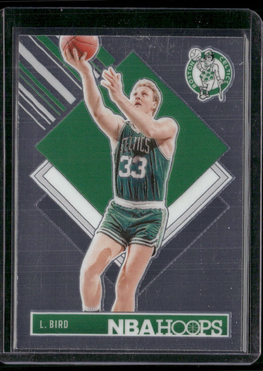 2024-25 Hoops #299 Larry Bird Premium Prizms Silver