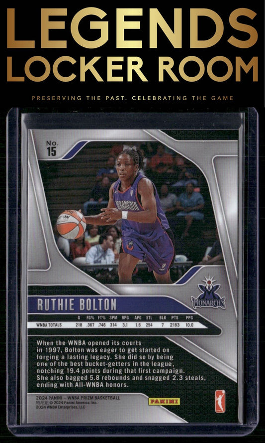 2024 Panini Prizm WNBA #15 Ruthie Bolton