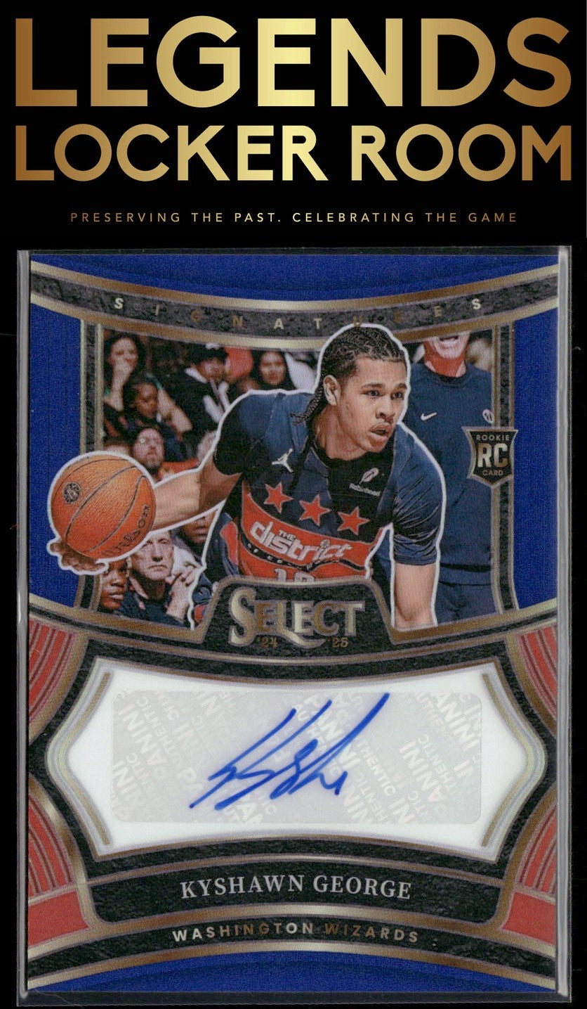 2024-25 Panini Select #RS-KYS Kyshawn George Rookie Signatures Blue /49