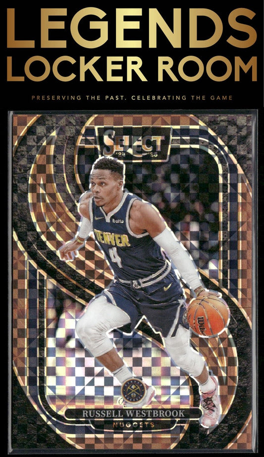 2024-25 Panini Select #104 Russell Westbrook Bronze Checker Prizm #/49