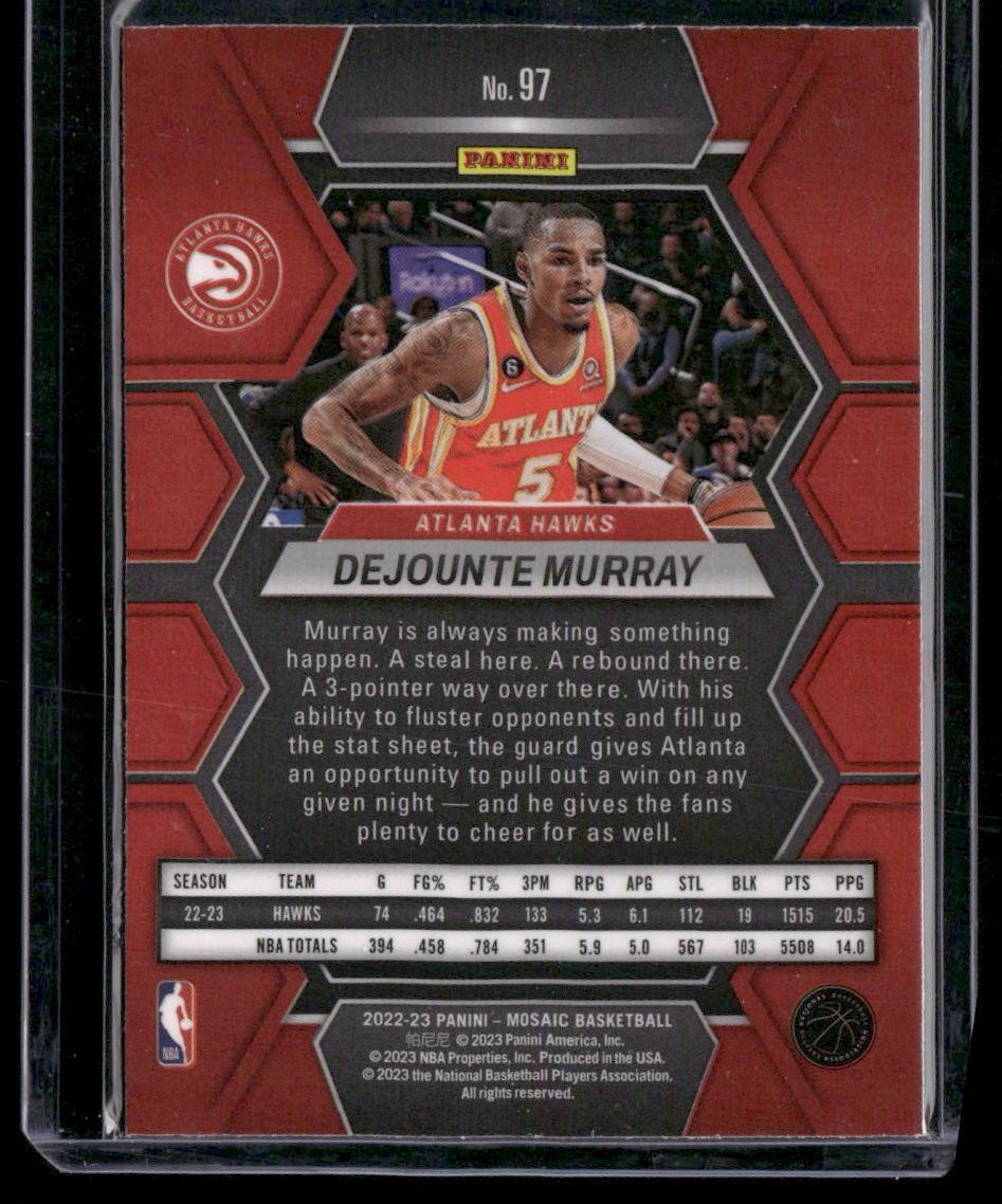2022-23 Panini Mosaic #97 Dejounte Murray
