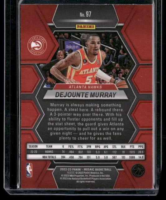 2022-23 Panini Mosaic #97 Dejounte Murray