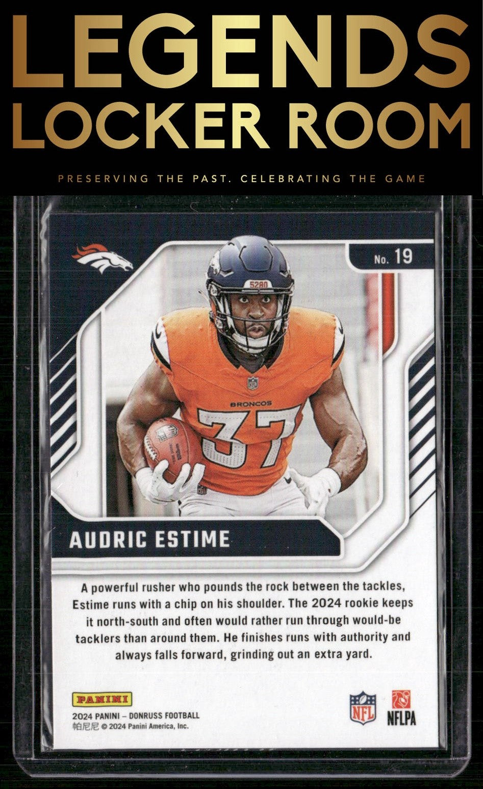 2024 Donruss #19 Audric Estime The Elite Series Rookies