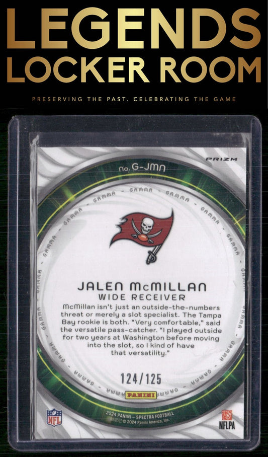 2024 Panini Spectra #G-JMN Jalen McMillan Gamma #/125