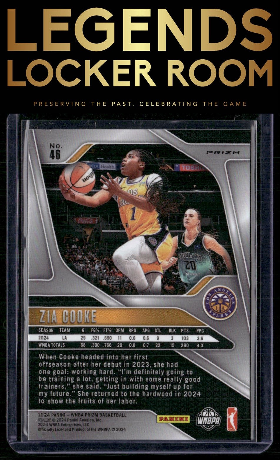 2024 Panini Prizm WNBA #46 Zia Cooke Silver Prizms