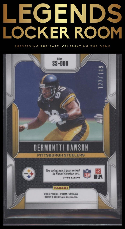 2024 Panini Prizm #SS-DDN Dermontti Dawson Sensational Signatures #/149