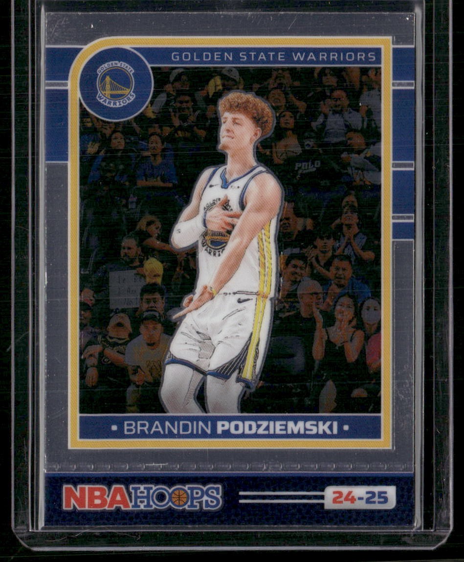 2024-25 Hoops #70 Brandin Podziemski Premium Prizms Silver