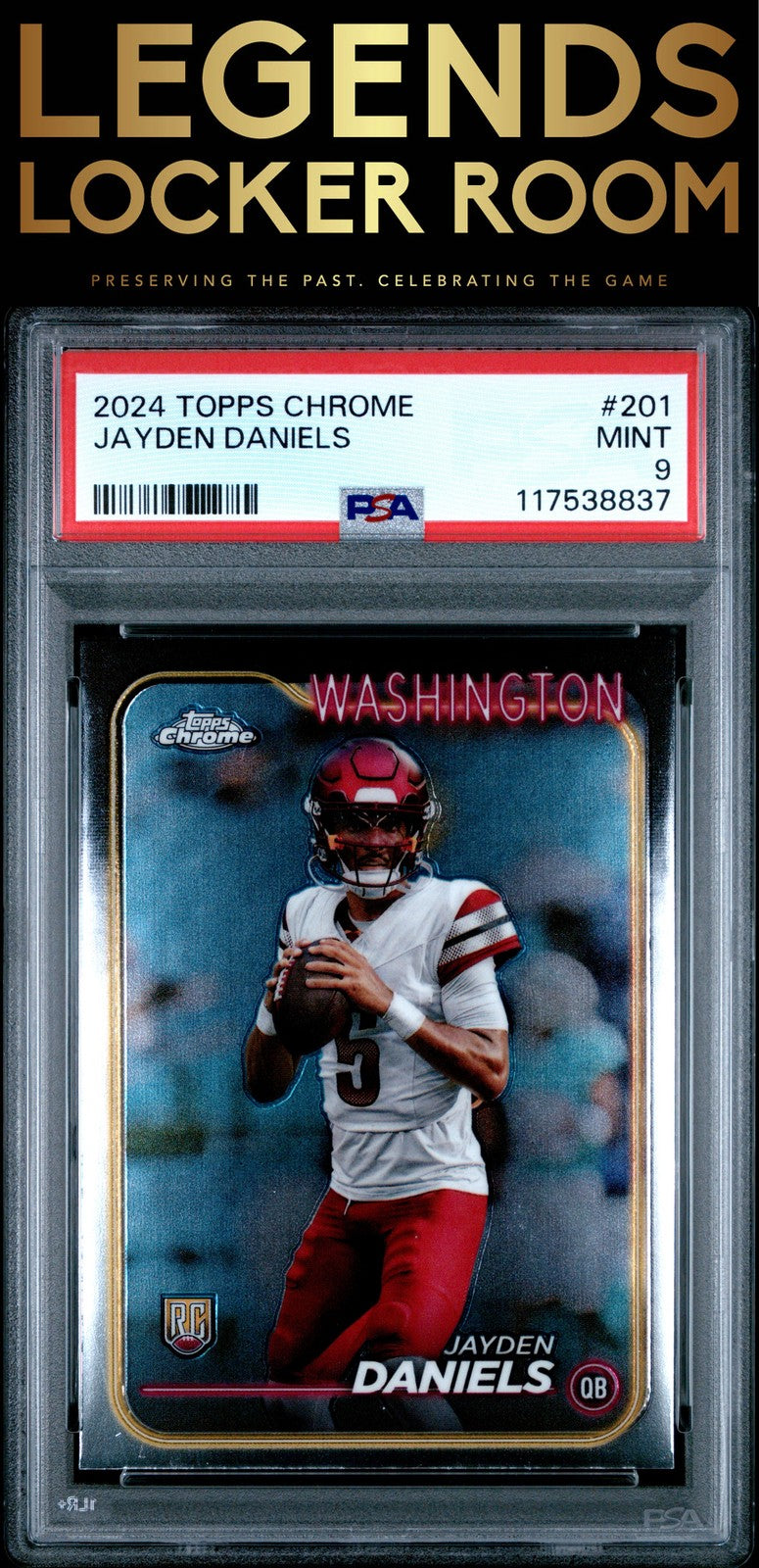 2024 Topps Chrome #201 Jayden Daniels PSA 9
