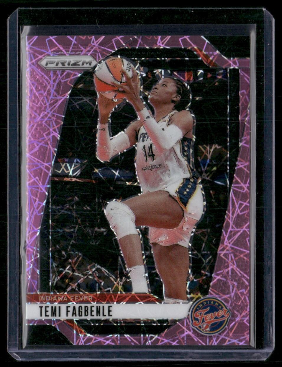 2024 Panini Prizm WNBA #136 Temi Fagbenle Pink Velocity Prizms #/79
