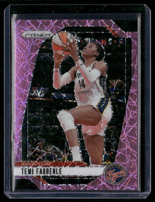 2024 Panini Prizm WNBA #136 Temi Fagbenle Pink Velocity Prizms #/79