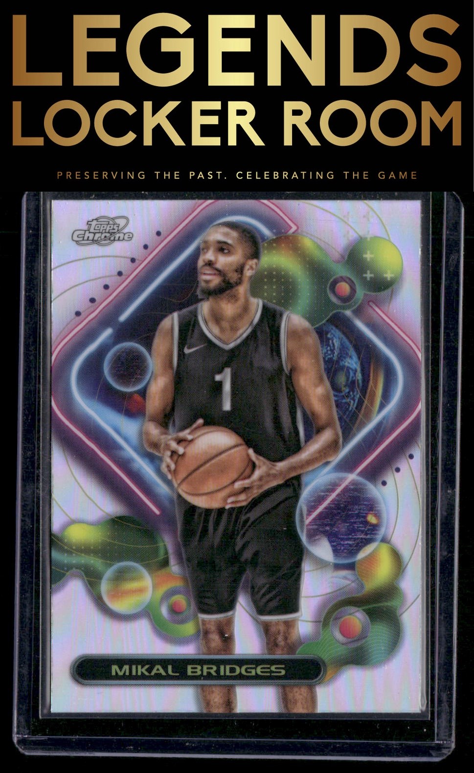 2023-24 Topps Chrome Cosmic #11 Mikal Bridges Refractors
