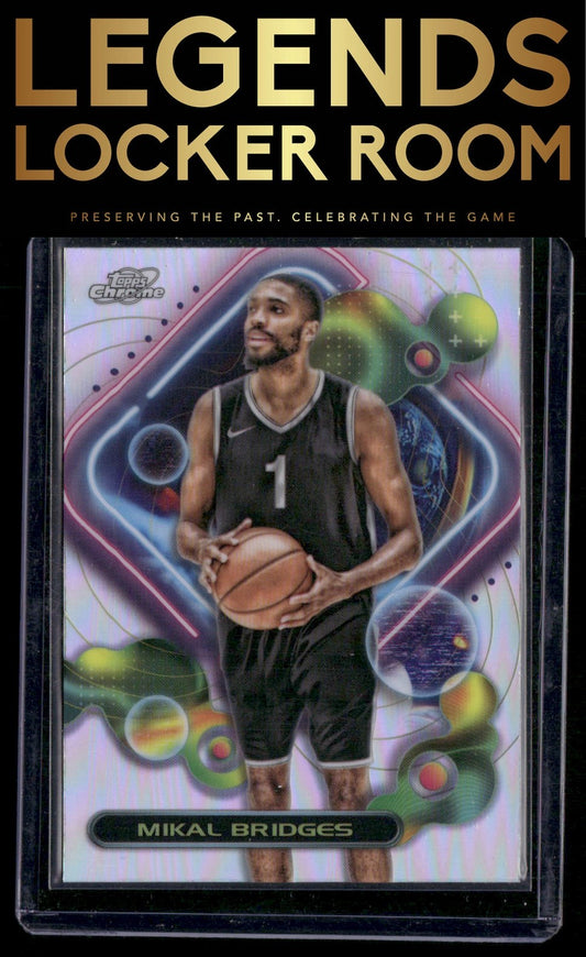 2023-24 Topps Chrome Cosmic #11 Mikal Bridges Refractors