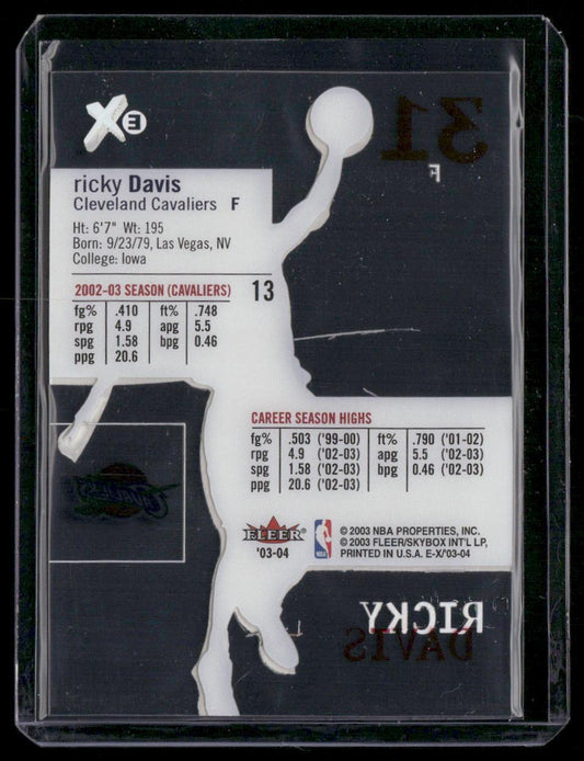 2003 Fleer EX 13 Ricky Davis