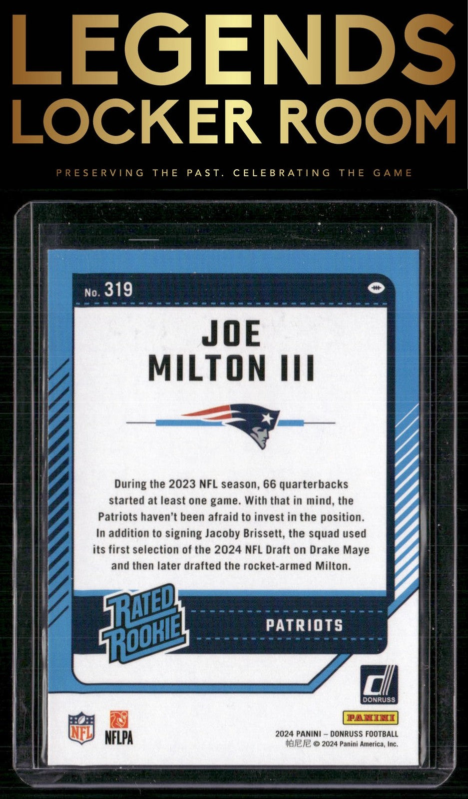 2024 Donruss #319 Joe Milton III