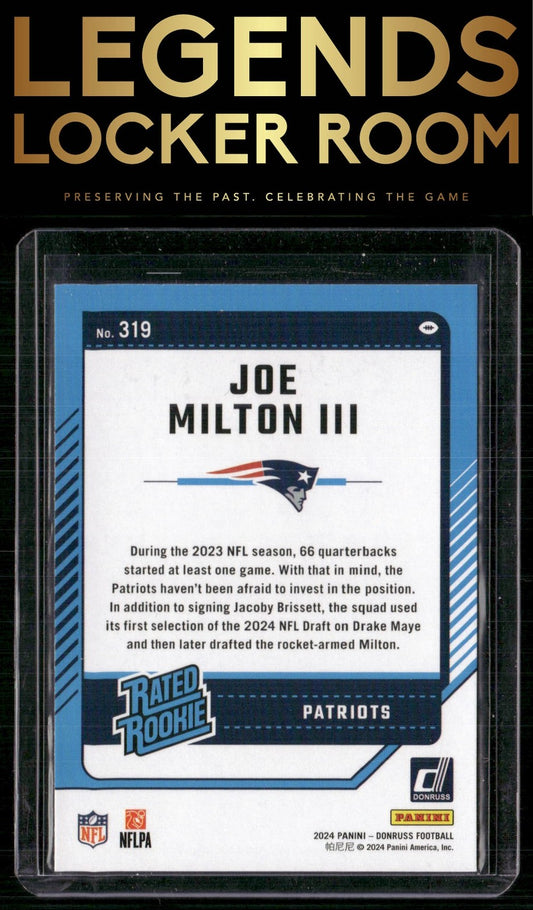 2024 Donruss #319 Joe Milton III