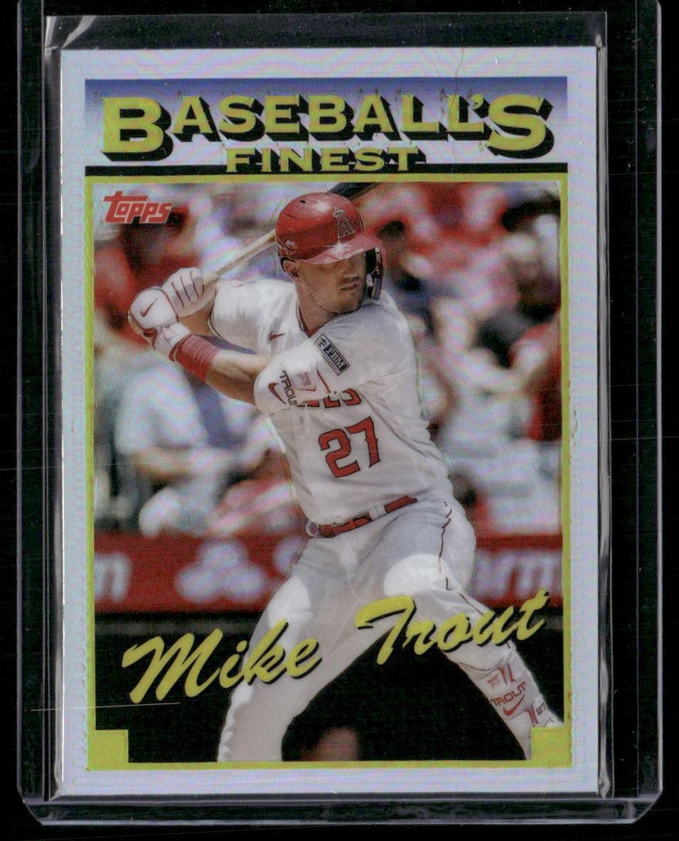 2024 Finest #93-8 Mike Trout What If... 1993 Finest Prototypes Refractors